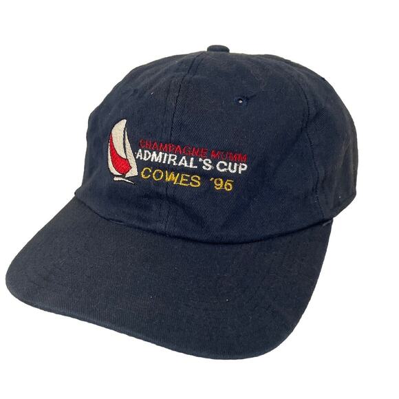 VTG Blue 2005/6 Admiral’s Cup Cowes Champagne Mumm Sailing Regatta Hat Cap RORC - Picture 1 of 11